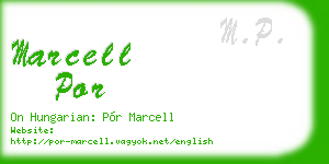 marcell por business card