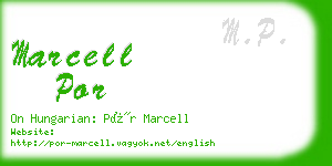 marcell por business card